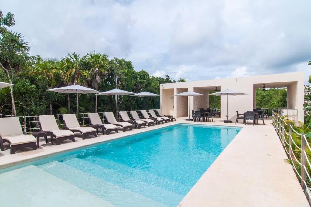 Ground Level Garden Condo At Akumal South By Tao Santamar エクステリア 写真