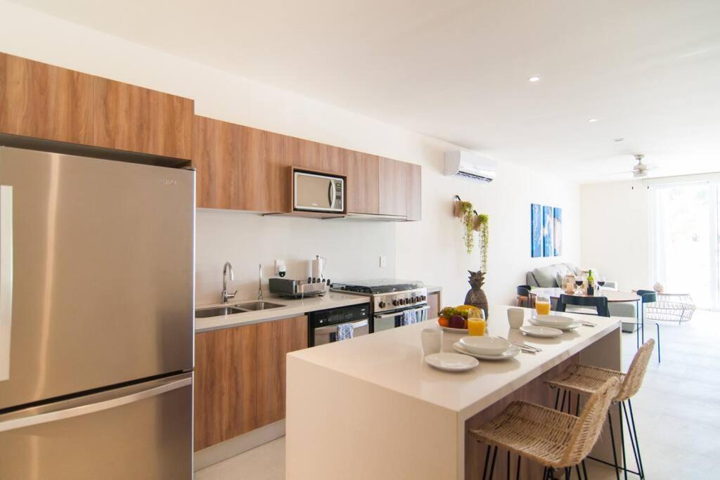 Ground Level Garden Condo At Akumal South By Tao Santamar エクステリア 写真