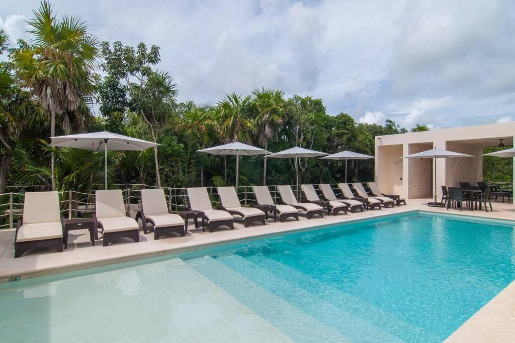 Ground Level Garden Condo At Akumal South By Tao Santamar エクステリア 写真