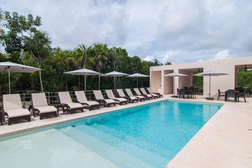 Ground Level Garden Condo At Akumal South By Tao Santamar エクステリア 写真
